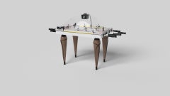 Elevate Customs Upgraded Don Dome Hockey Tables / Solid Walnut Wood in 3'9" -USA