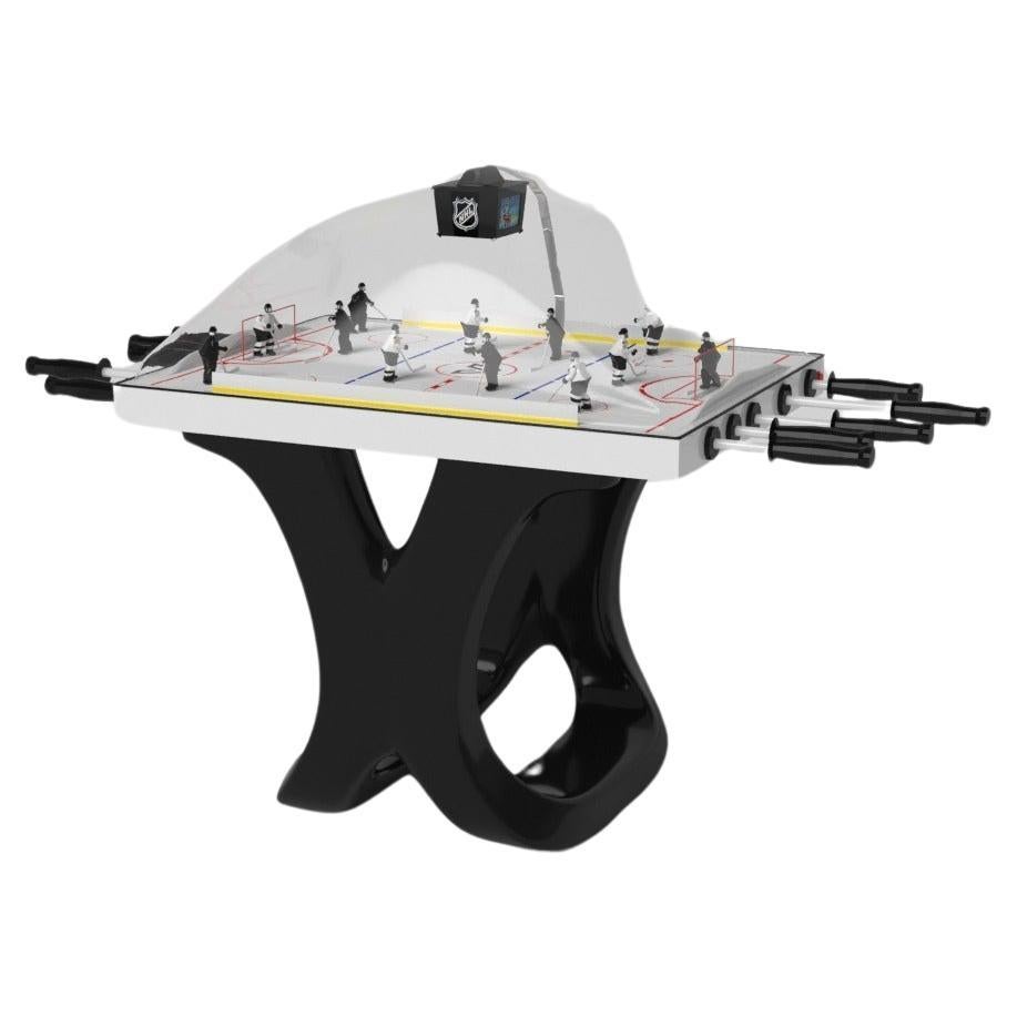 Elevate Customs Upgraded Draco Dome Hockey Table/Solid Pantone Black in 3'9"-USA For Sale