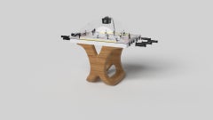 Elevate Customs Upgraded Draco Dome Hockey Tables / Solid Teak Wood in 3'9" -USA