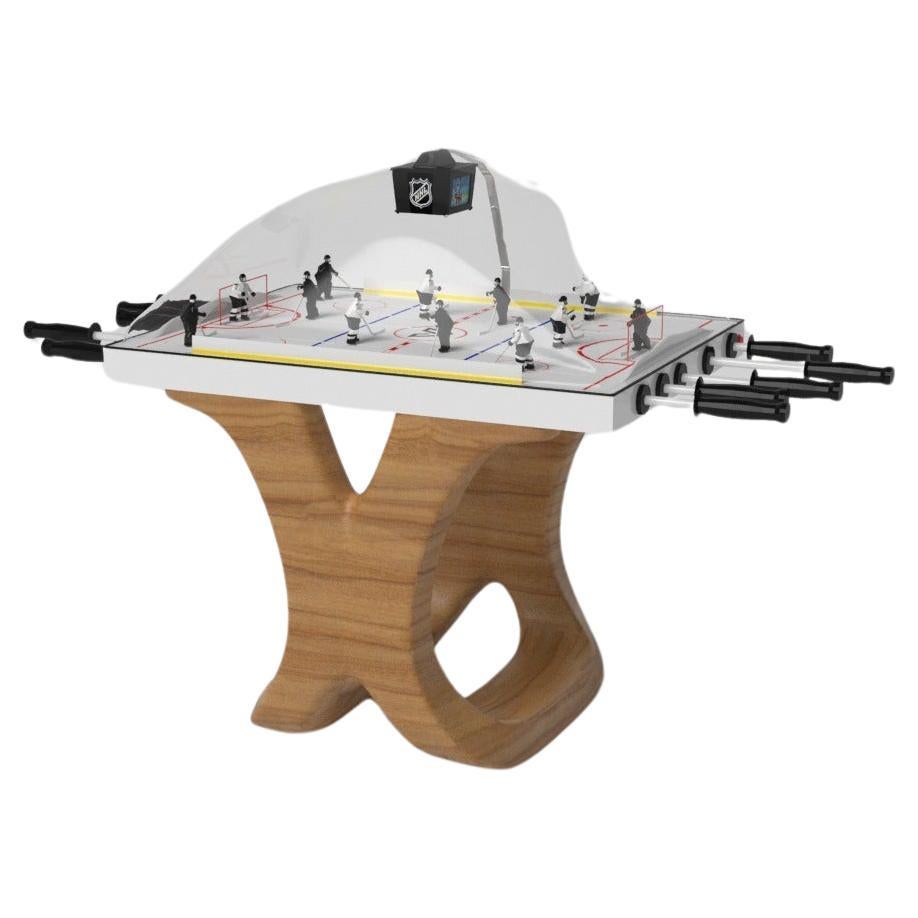 Elevate Customs Upgraded Draco Dome Hockey Tables / Solid Teak Wood in 3'9" -USA For Sale