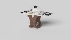 Elevate Customs Upgraded Draco Dome Hockey Tables/Solid Walnut Wood in 3'9" -USA