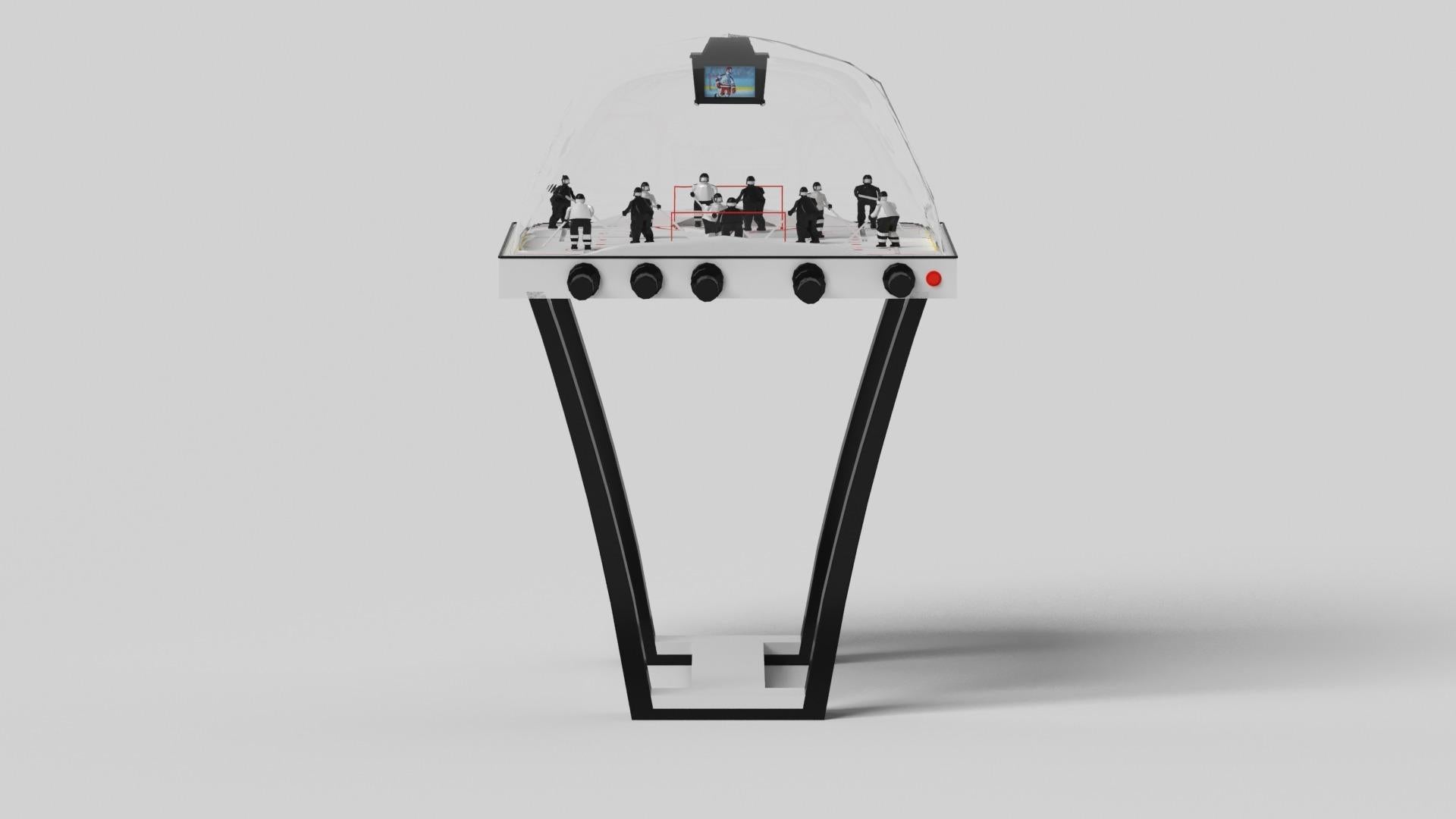 Moderne Elevate Customs table de hockey Elite Dome Upgraded/Pantone blanc solaire en 3'9