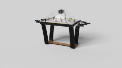 Elevate Customs Upgraded Elite Dome Hockey Tables /Solid Teak Wood in 3'9" - USA
