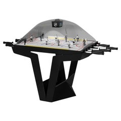 Elevate Customs Upgraded Enzo Dome Hockey Table/ Solid Pantone Black in 3'9"-USA