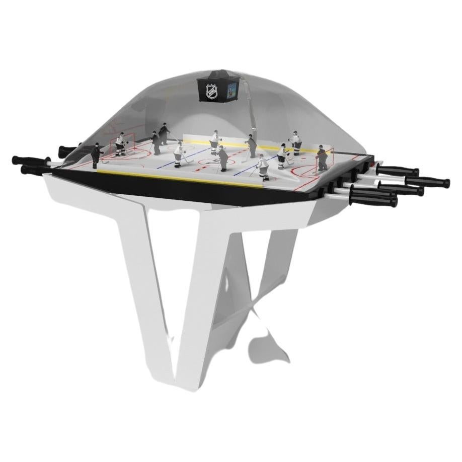 Elevate Customs Upgradierter Enzo Dome Hockeytisch/ massiver Pantone Weiß in 3'9"-USA im Angebot