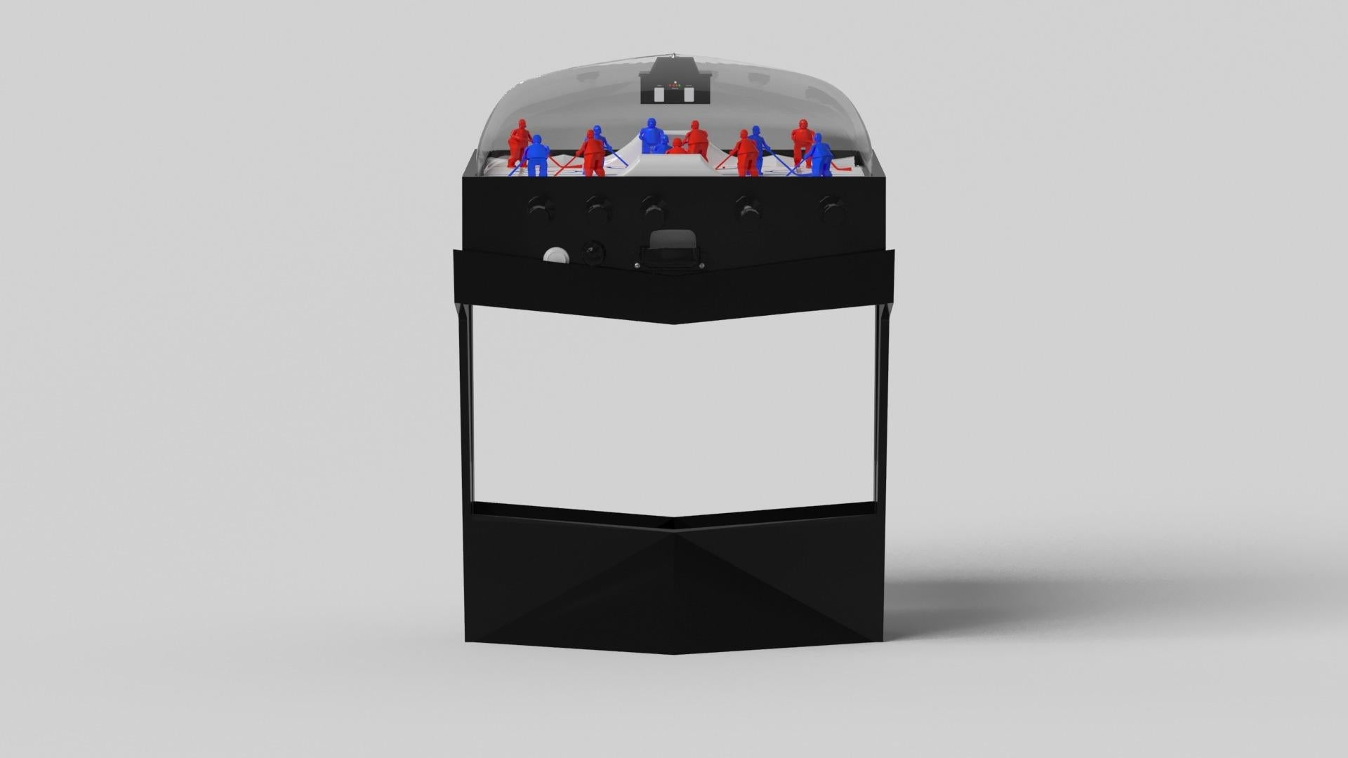 Moderne Elevate Customs tables Standard Enzo Dome Hockey Tables/Solid Pantone Black in 3'9