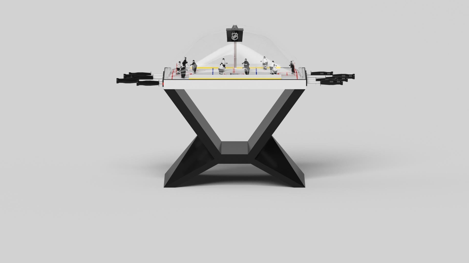 American Elevate Customs Upgraded Kors Dome Hockey Tables/Solid Pantone Black in 3'9