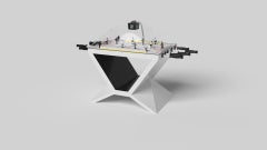 Elevate Customs Upgraded Kors Dome Hockey Tables/Solid Pantone White in 3'9"-USA
