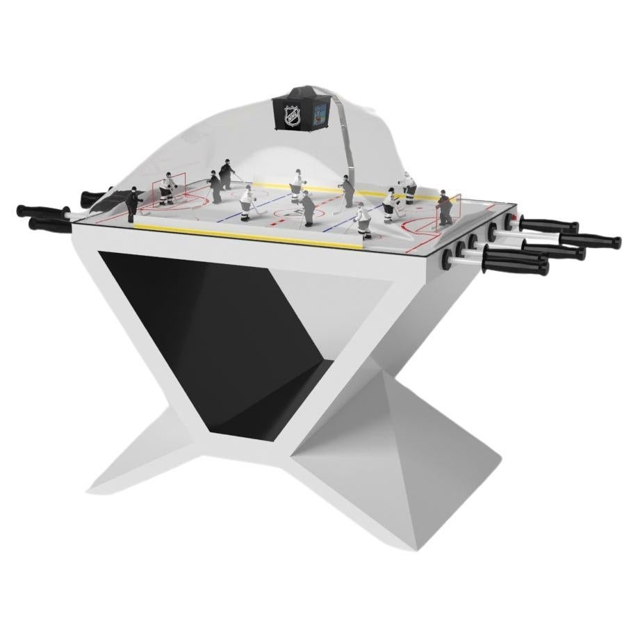 Elevate Customs Upgraded Whiting Dome Hockey Tables/Solid Pantone White in 3'9"-USA