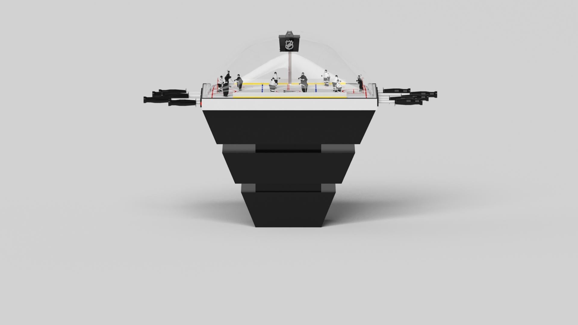 Elevate Customs Upgraded Louve Dome Hockeytisch/Solid Pantone Schwarz in 3'9