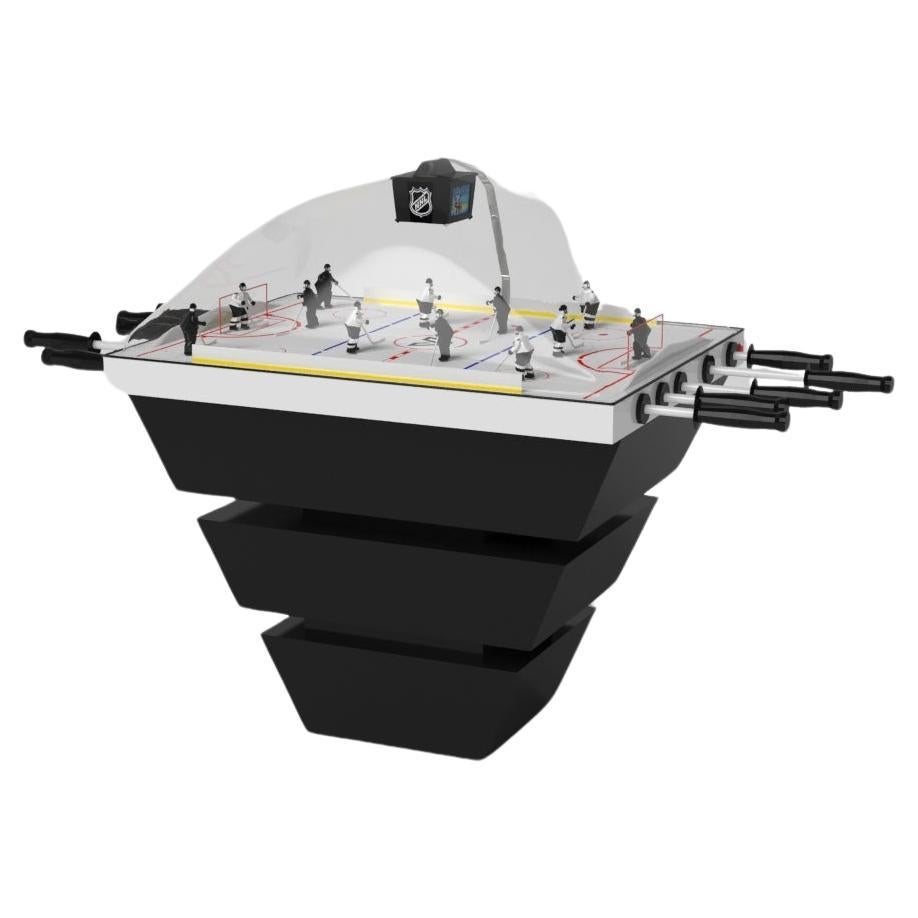 Elevate Customs Upgraded Louve Dome Hockey Table/Solid Pantone Black in 3'9"-USA