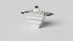 Elevate Customs Upgradierter Louve Dome Hockeytisch/Solid Pantone Weiß in 3'9"-USA