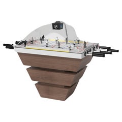 Elevate Customs Upgraded Louve Dome Hockey Tables/Solid Walnut Wood in 3'9" -USA