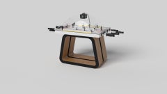 Tavoli da hockey a cupola Elevate Customs Upgraded Luge / Solid Teak Wood in 3'9" - USA