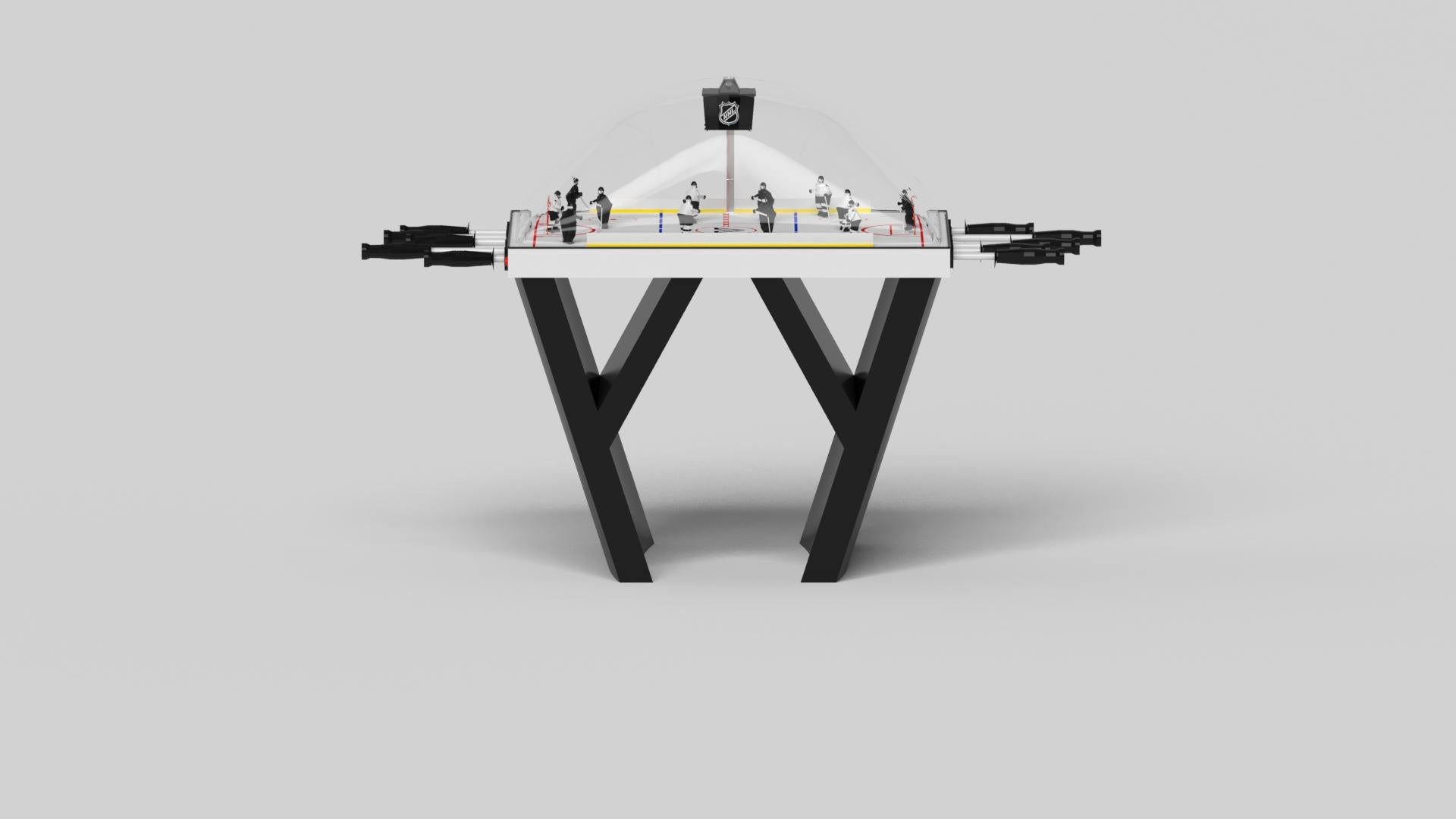 Americano Elevate Customs Tavolo da hockey a cupola Maze Upgraded/Solid White Oak Wood in 3'9