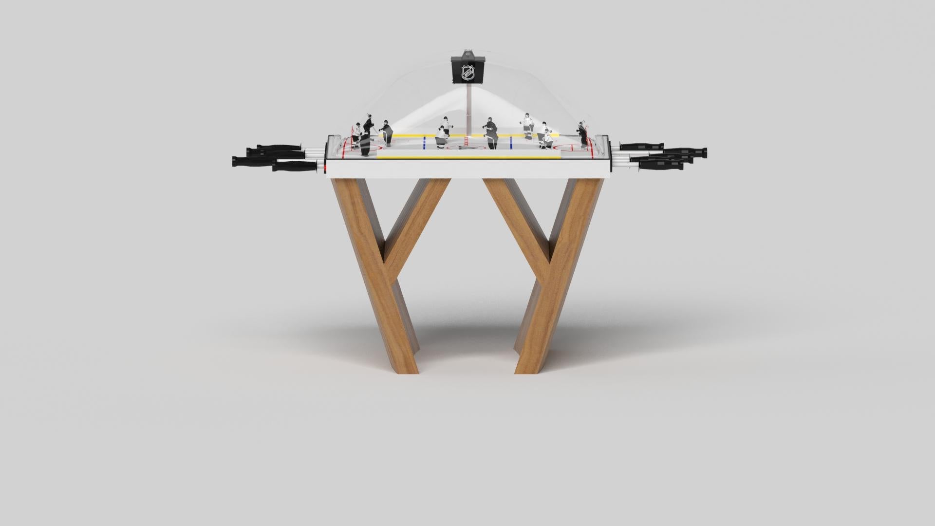 Américain Elevate Customs Tables Maze Dome Hockey Tables / Bois de teck massif de 3'9