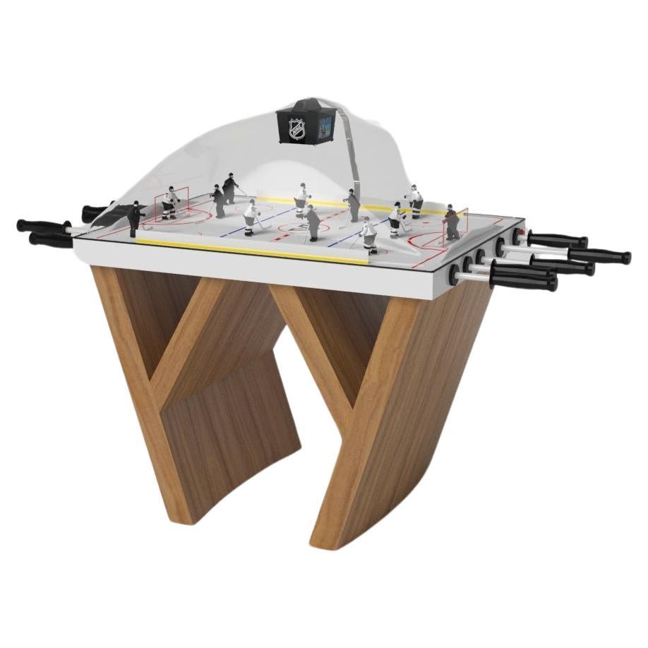 Elevate Customs Upgraded Maze Dome Hockey Tables / Solid Teak Wood in 3'9" - USA For Sale