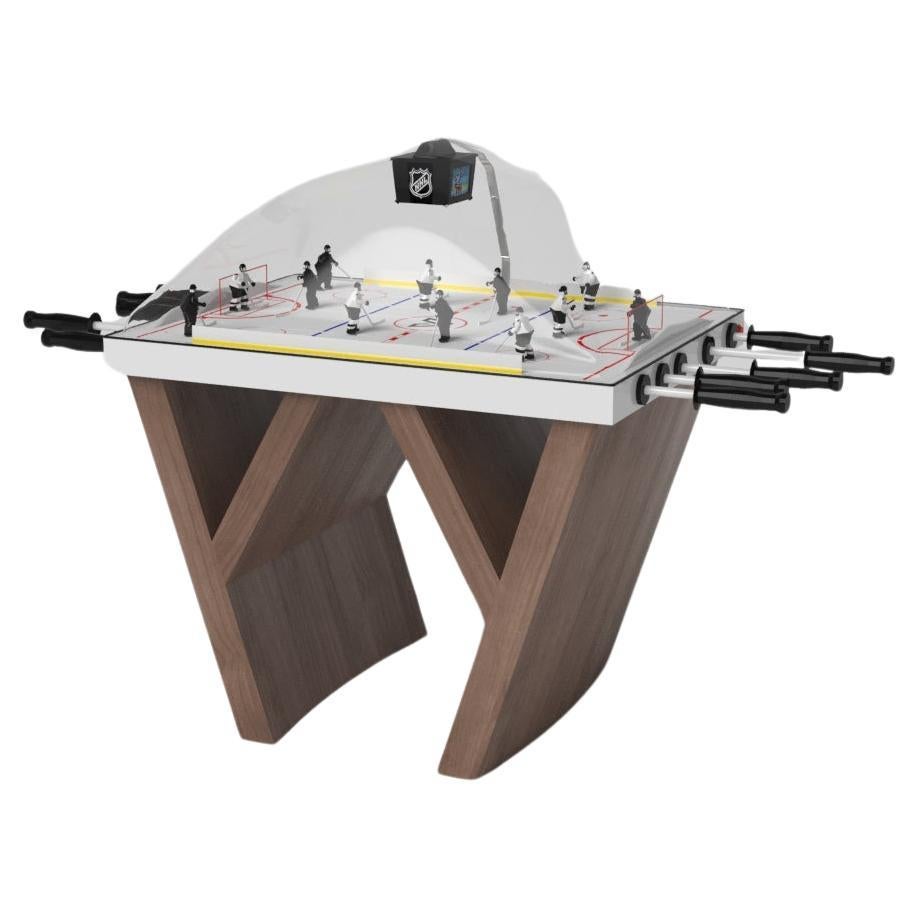 Elevate Customs Upgraded Maze Dome Hockey Tables /Solid Walnut Wood in 3'9" -USA