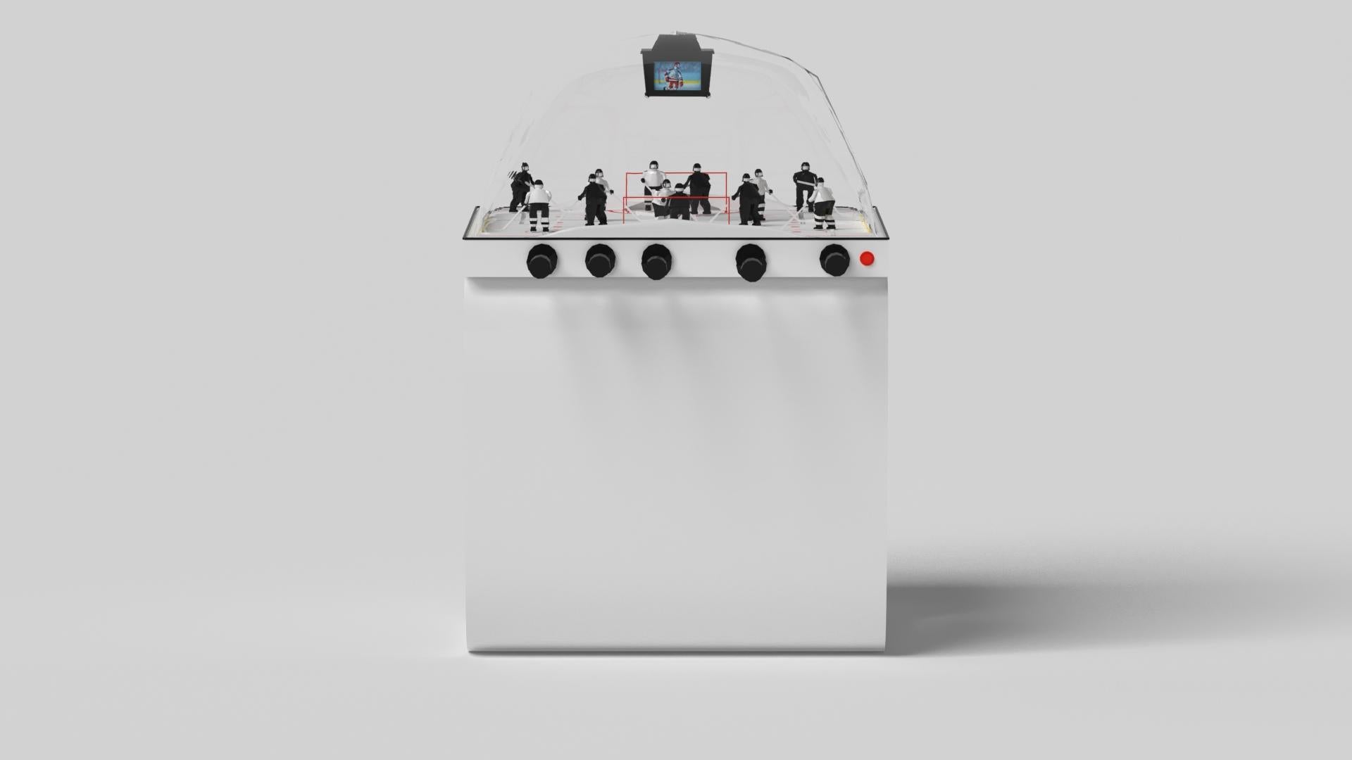 Moderno Elevate Customs ha migliorato il Sid Dome Hockey / Colore bianco pantone solido in 3'9