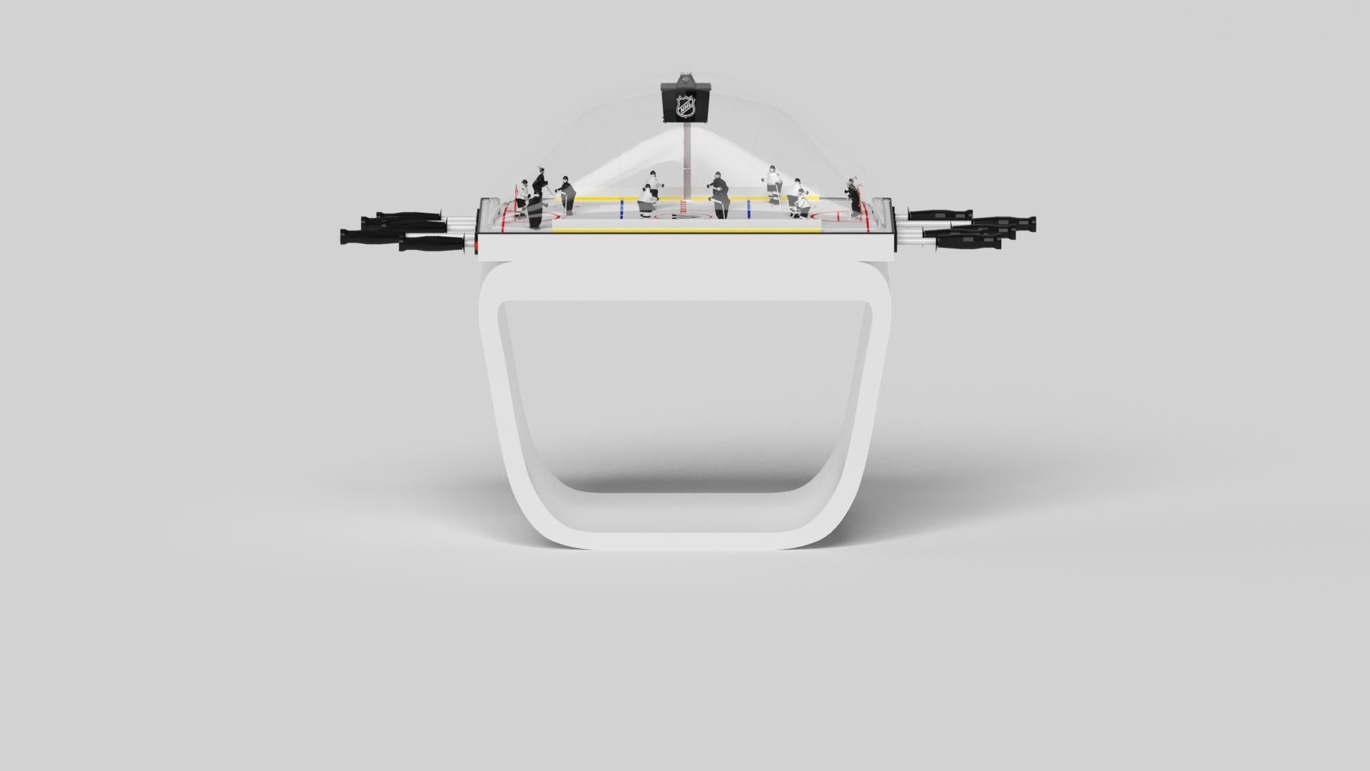 Americano Elevate Customs ha migliorato il Sid Dome Hockey / Colore bianco pantone solido in 3'9