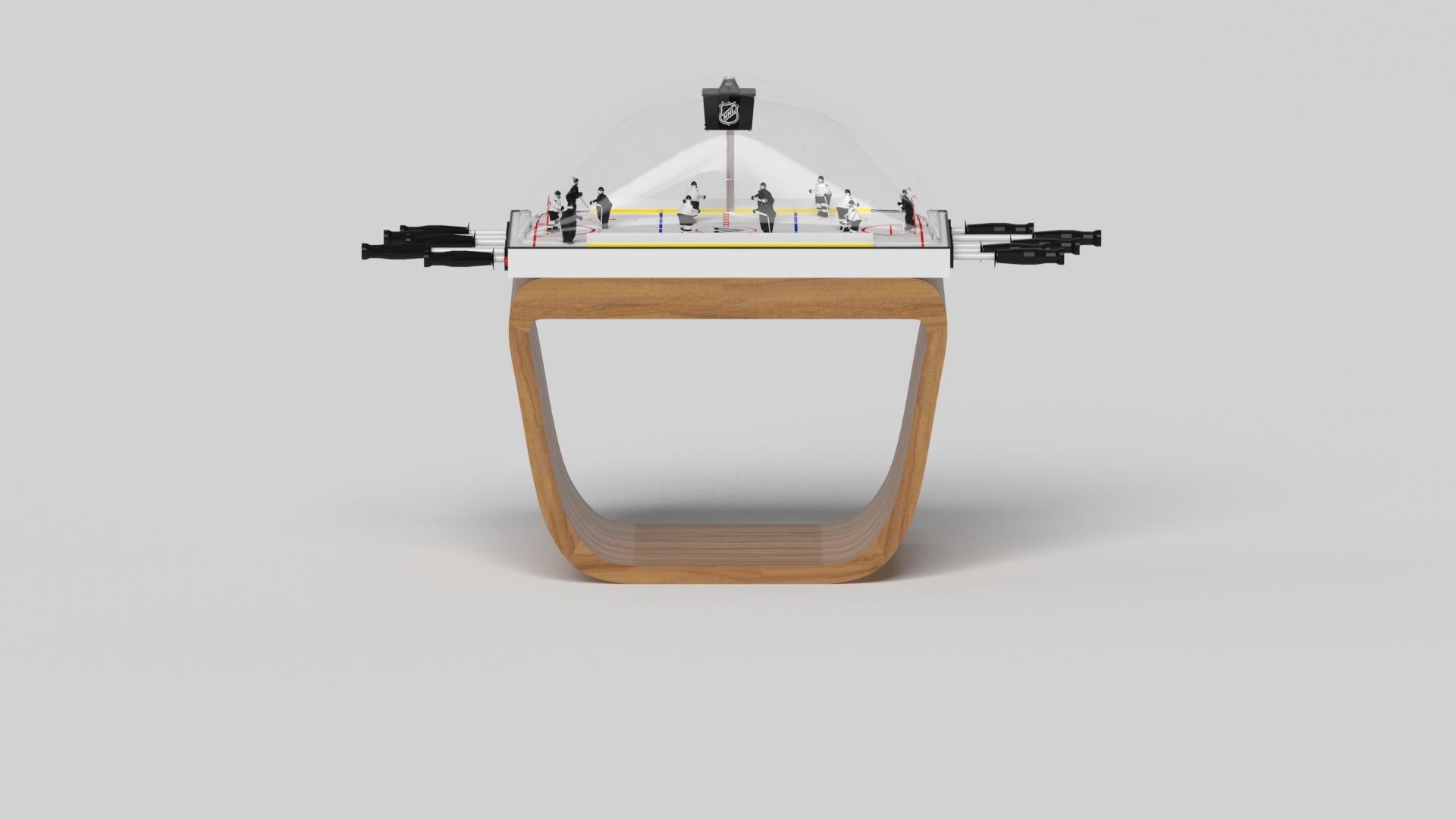 American Elevate Customs Upgraded Sid Dome Hockey Tables / Solid Teak Wood in 3'9