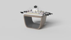 Elevate Customs Upgraded Sid Dome Hockey Tables/Solid White Oak Wood in 3'9"-USA