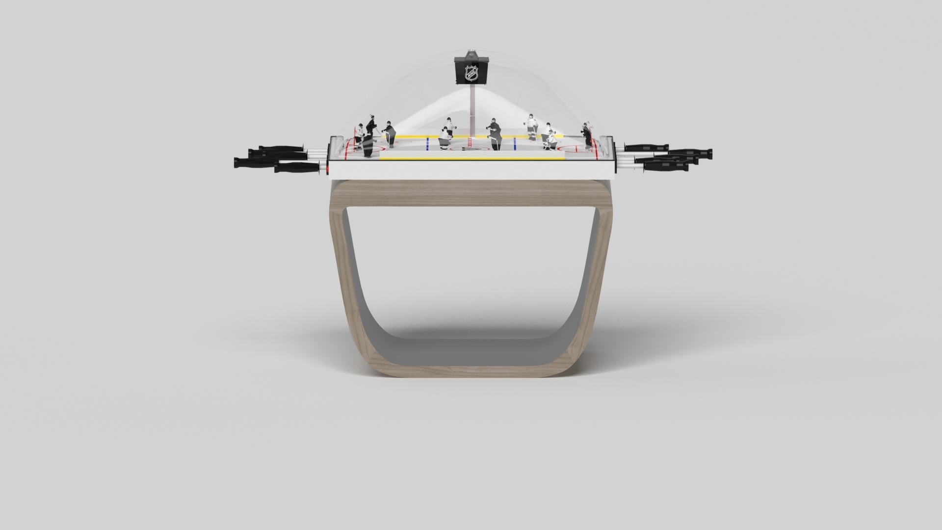 Américain Elevate Customs Upgraded Sid Dome Hockey Tables/Bois de chêne blanc solisé de 3'9
