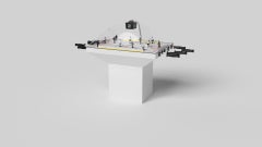 Elevate Customs Upgraded Trestle Dome Hockey / Solid Pantone White in 3'9" - USA