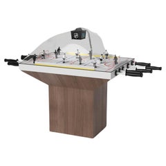 Elevate Customs Upgraded Trestle Dome Hockey Table/Solid Walnut Wood in 3'9"-USA