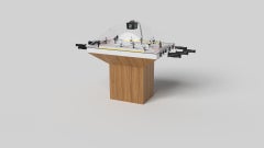 Elevate Customs Upgraded Trestle Dome Hockey Tables/Solid Teak Wood in 3'9" -USA