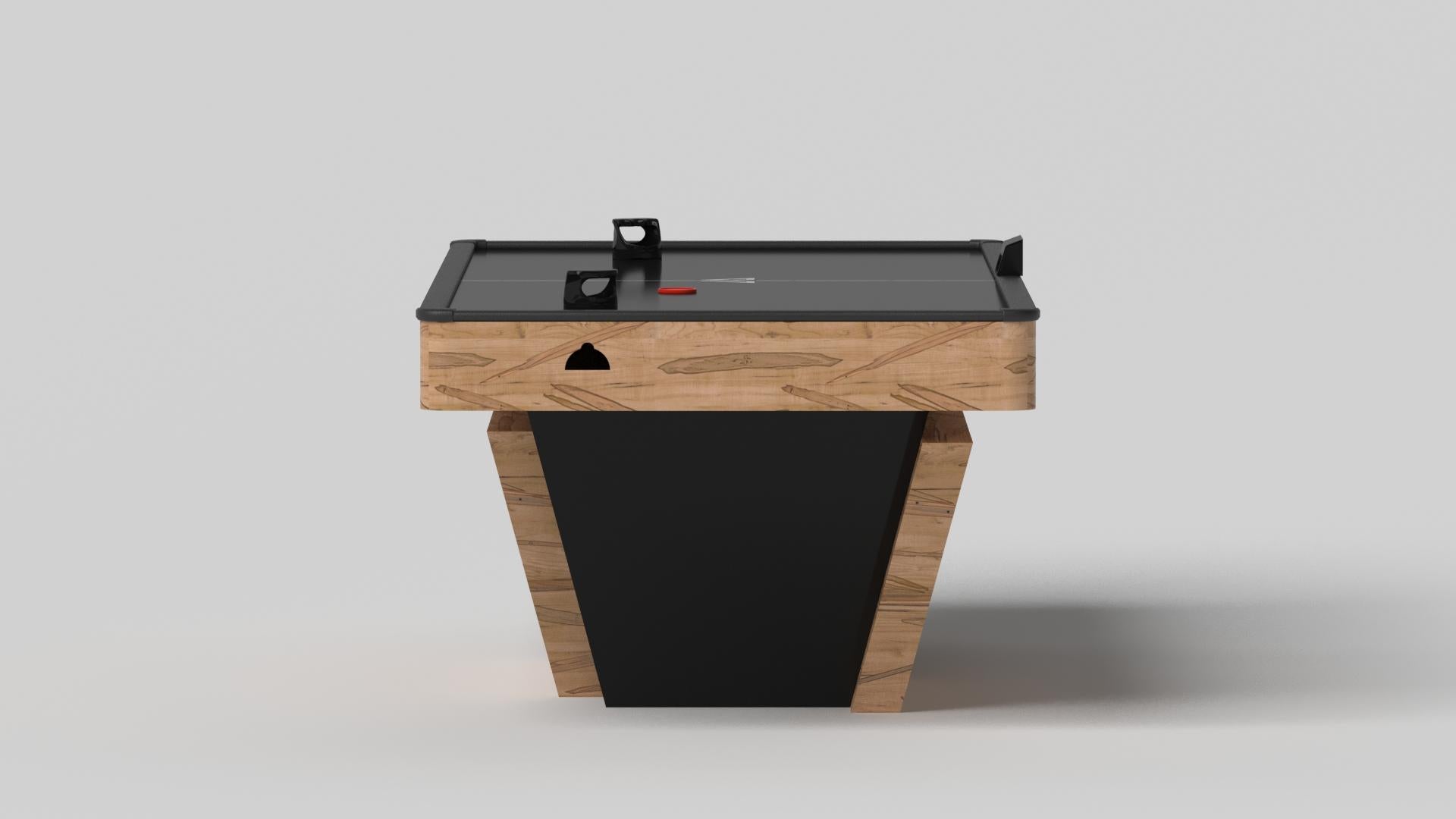 Modern Elevate Customs Vogue Air Hockey Tables/Solid Curly Maple Wood in 7'-Made in USA For Sale