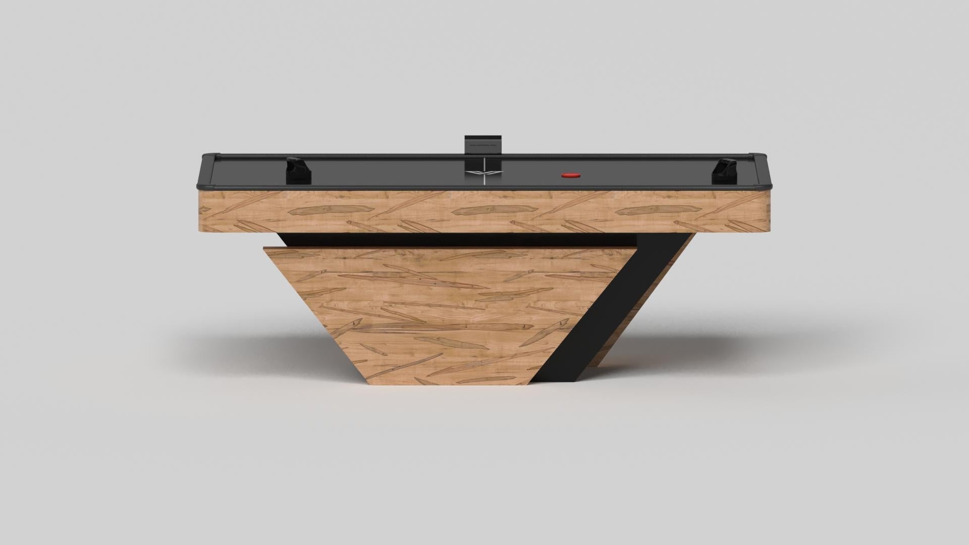 American Elevate Customs Vogue Air Hockey Tables/Solid Curly Maple Wood in 7'-Made in USA For Sale