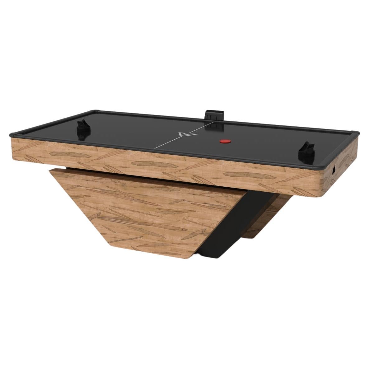 Elevate Customs Vogue Air Hockey Tables/Solid Curly Maple Wood in 7'-Made in USA For Sale