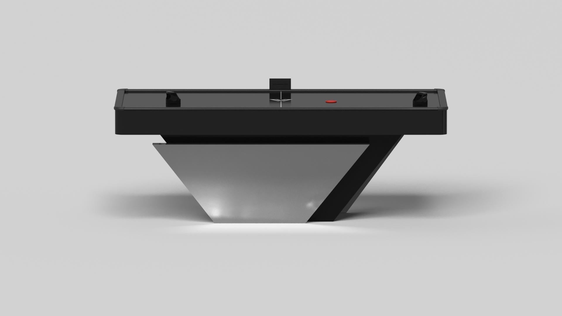 American Elevate Customs Vogue Air Hockey Tables / Solid Pantone Black in 7' -Made in USA For Sale