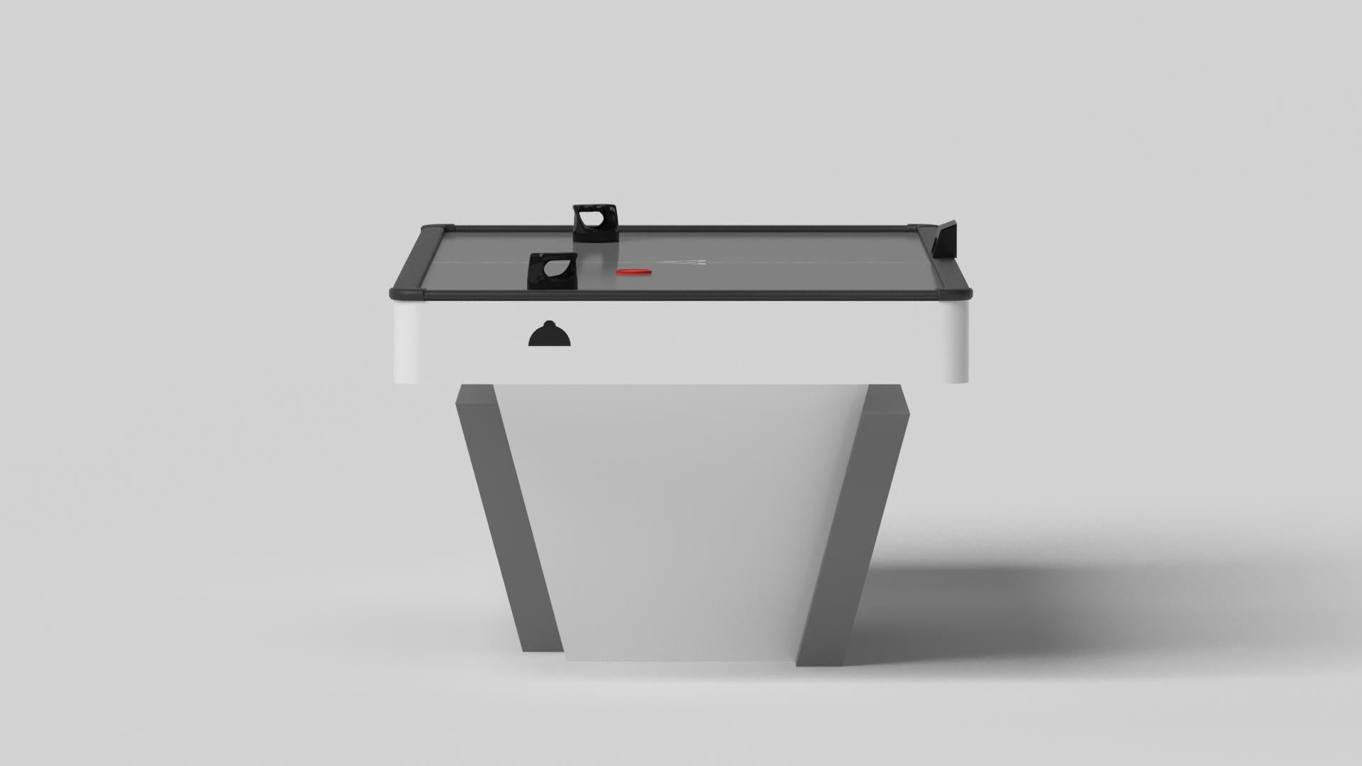 Modern Elevate Customs Vogue Air Hockey Tables / Solid Pantone White in 7' -Made in USA For Sale