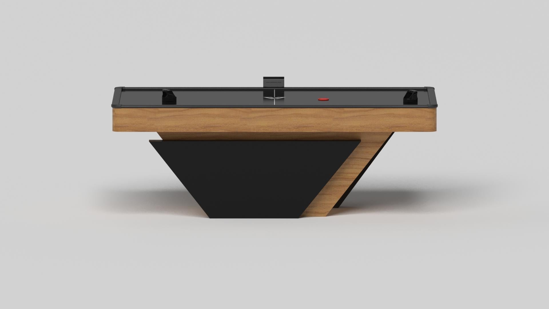American Elevate Customs Vogue Air Hockey Tables / Solid Teak wood in 7' - Made in USA For Sale