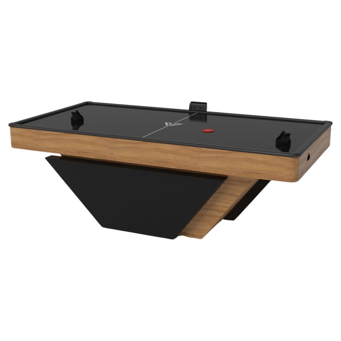 Elevate Customs Vogue Air Hockey Tables / Solid Teak wood in 7' - Made in USA For Sale