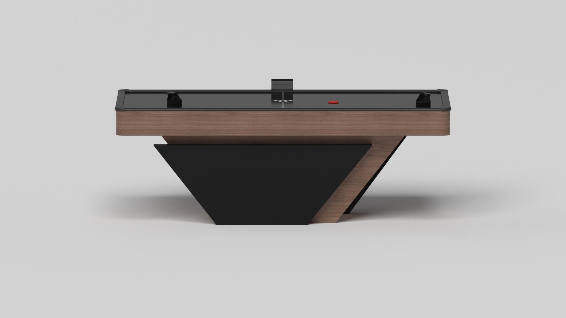 American Elevate Customs Vogue Air Hockey Tables / Solid Walnut Wood in 7' - Made in USA For Sale