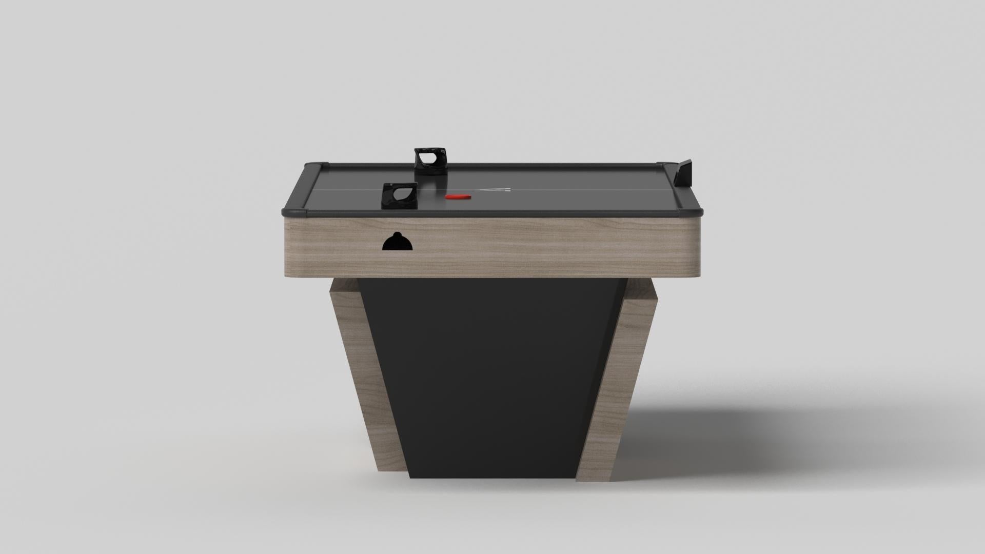 Modern Elevate Customs Vogue Air Hockey Tables /Solid White Oak Wood in 7' -Made in USA For Sale