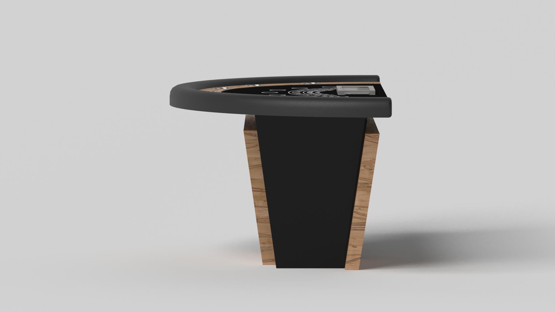 Modern Elevate Customs Vogue Black Jack Tables / Solid Curly Maple Wood in 7'4