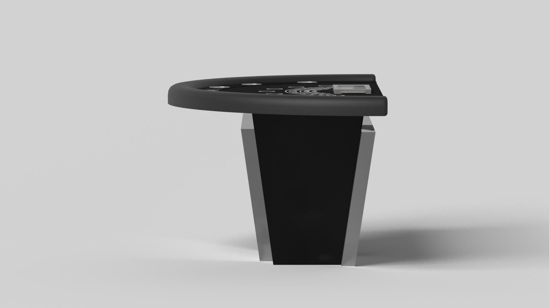 Modern Elevate Customs Vogue Black Jack Tables /Solid Pantone Black Color in 7'4