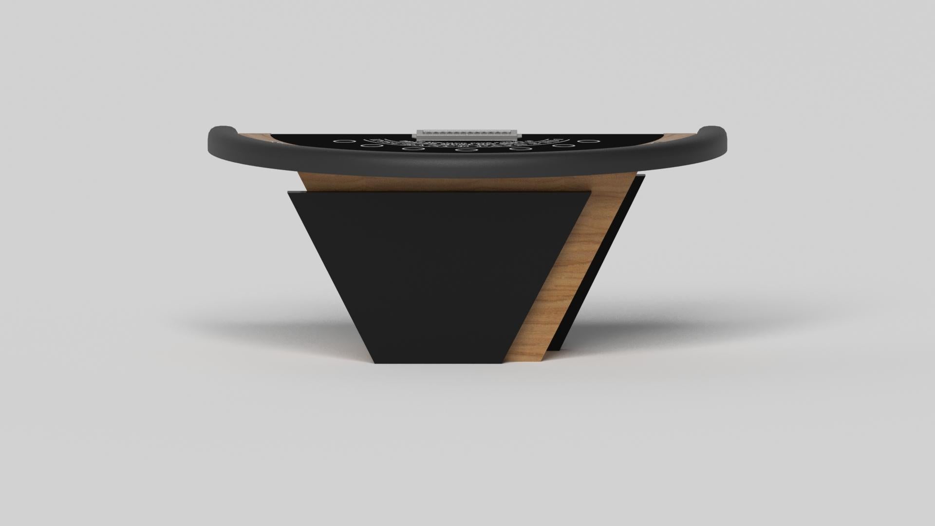 American Elevate Customs Vogue Black Jack Tables / Solid Teak Wood in 7'4