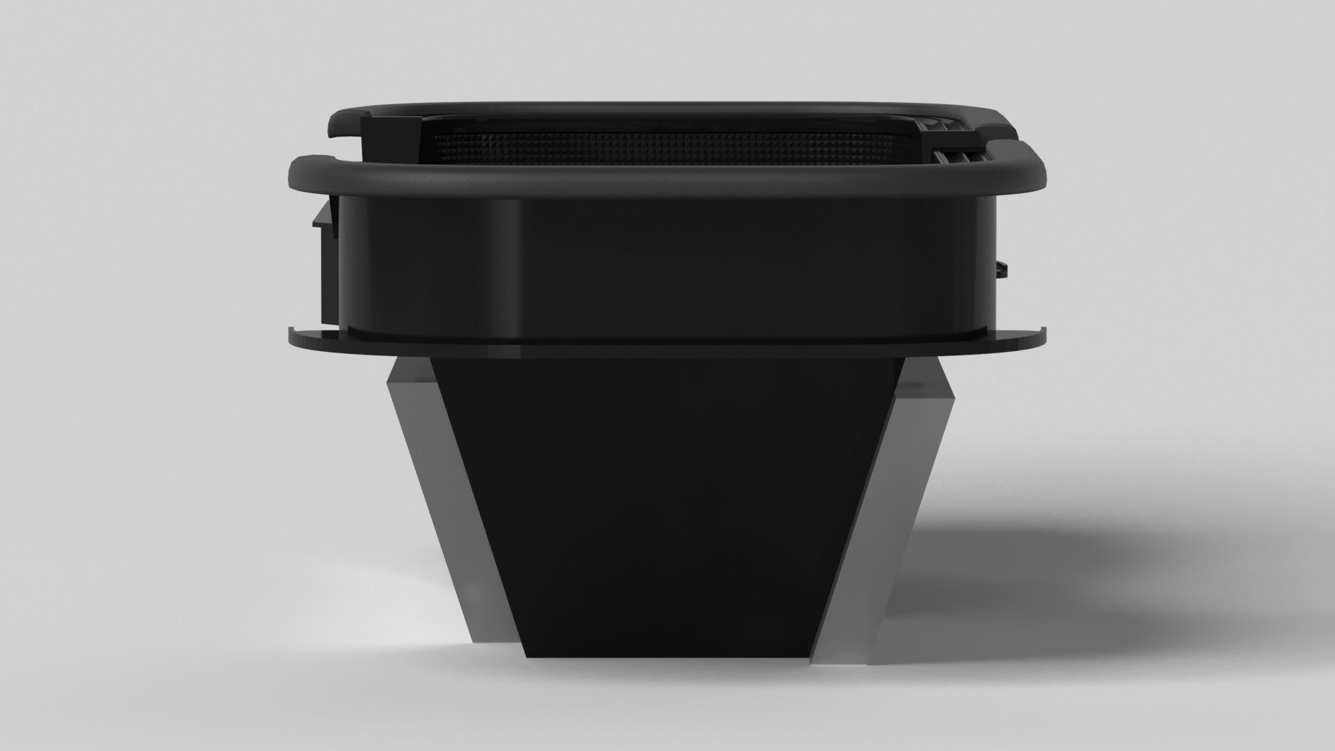 Modern Elevate Customs Vogue Craps Tables / Solid Pantone Black Color in 9'9
