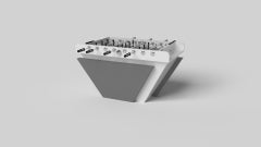 Elevate Customs Vogue Foosball Table/Couleur Pantone White en 5'-Made in USA