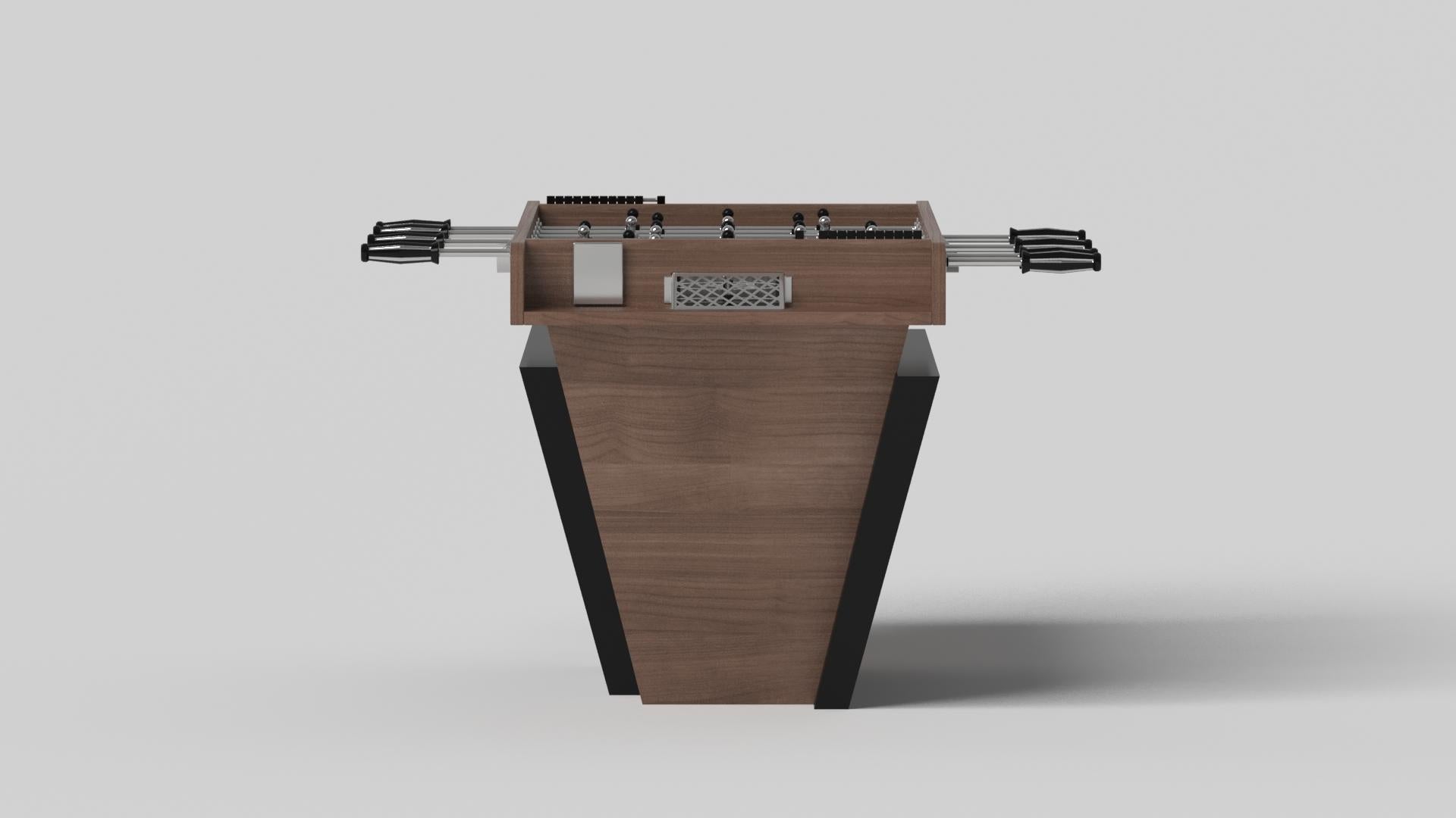 Modern Elevate Customs Vogue Foosball Tables / Solid Walnut Wood in 5' - Made in USA For Sale