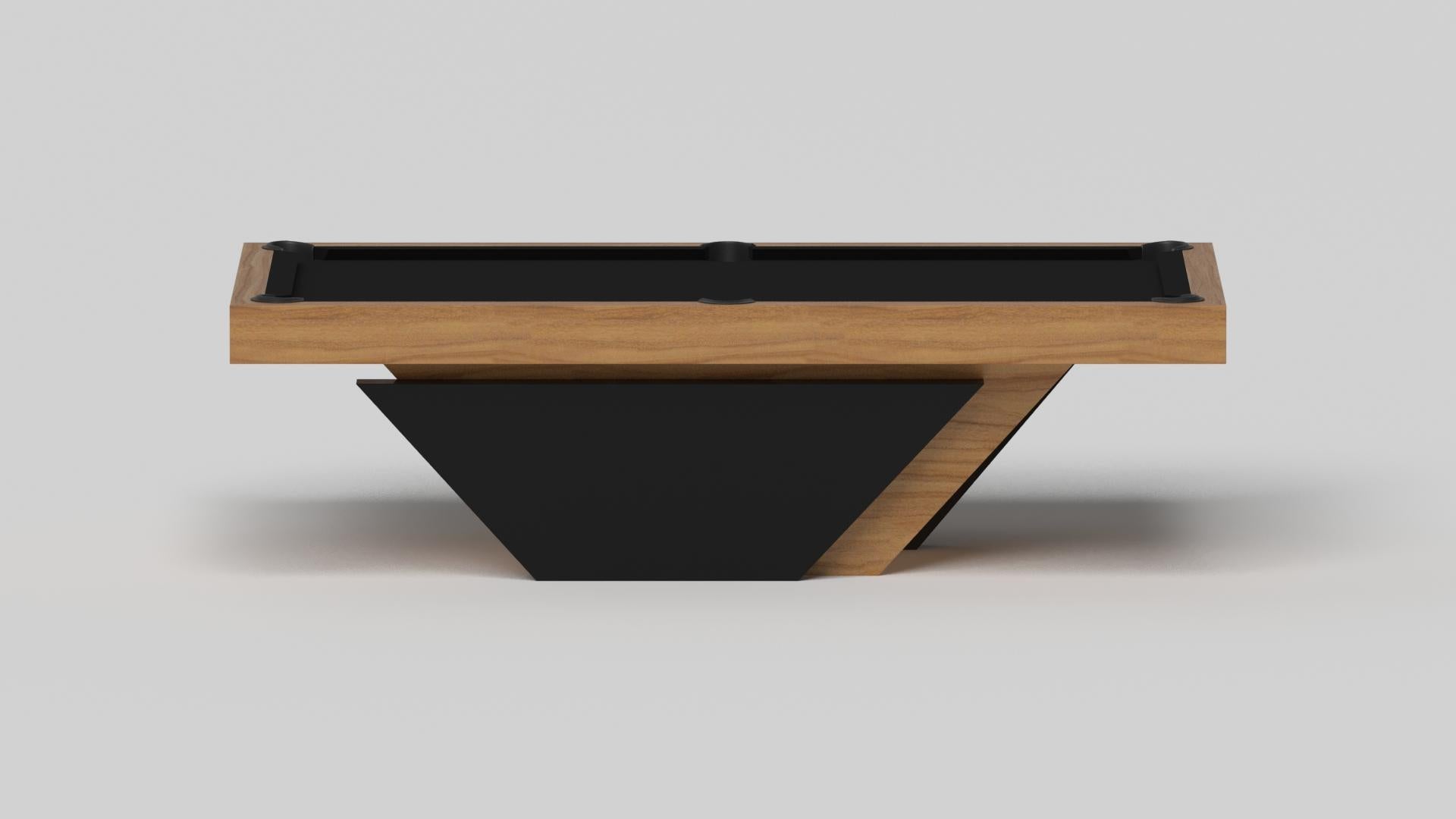 American Elevate Customs Vogue Pool Table / Solid Teak Wood  in 8.5' -Made in USA For Sale