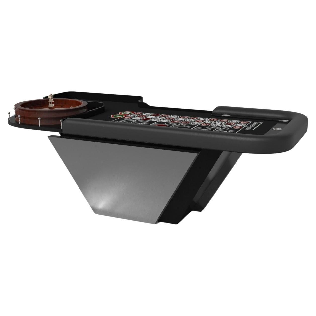 Elevate Customs Vogue Roulette Tables / Solid Pantone Black Color in 8'2" - USA For Sale