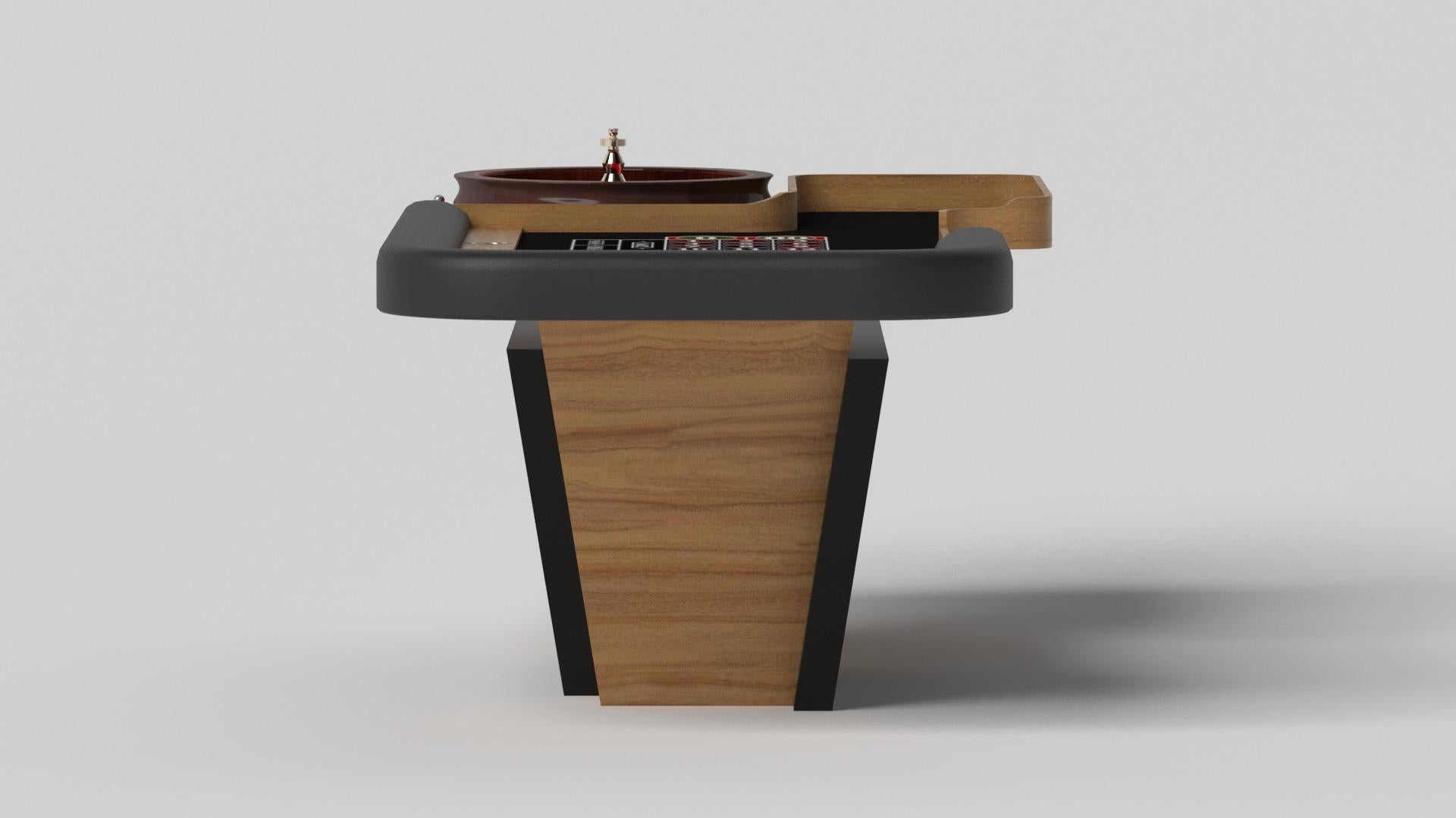 Modern Elevate Customs Vogue Roulette Tables / Solid Teak Wood in 8'2