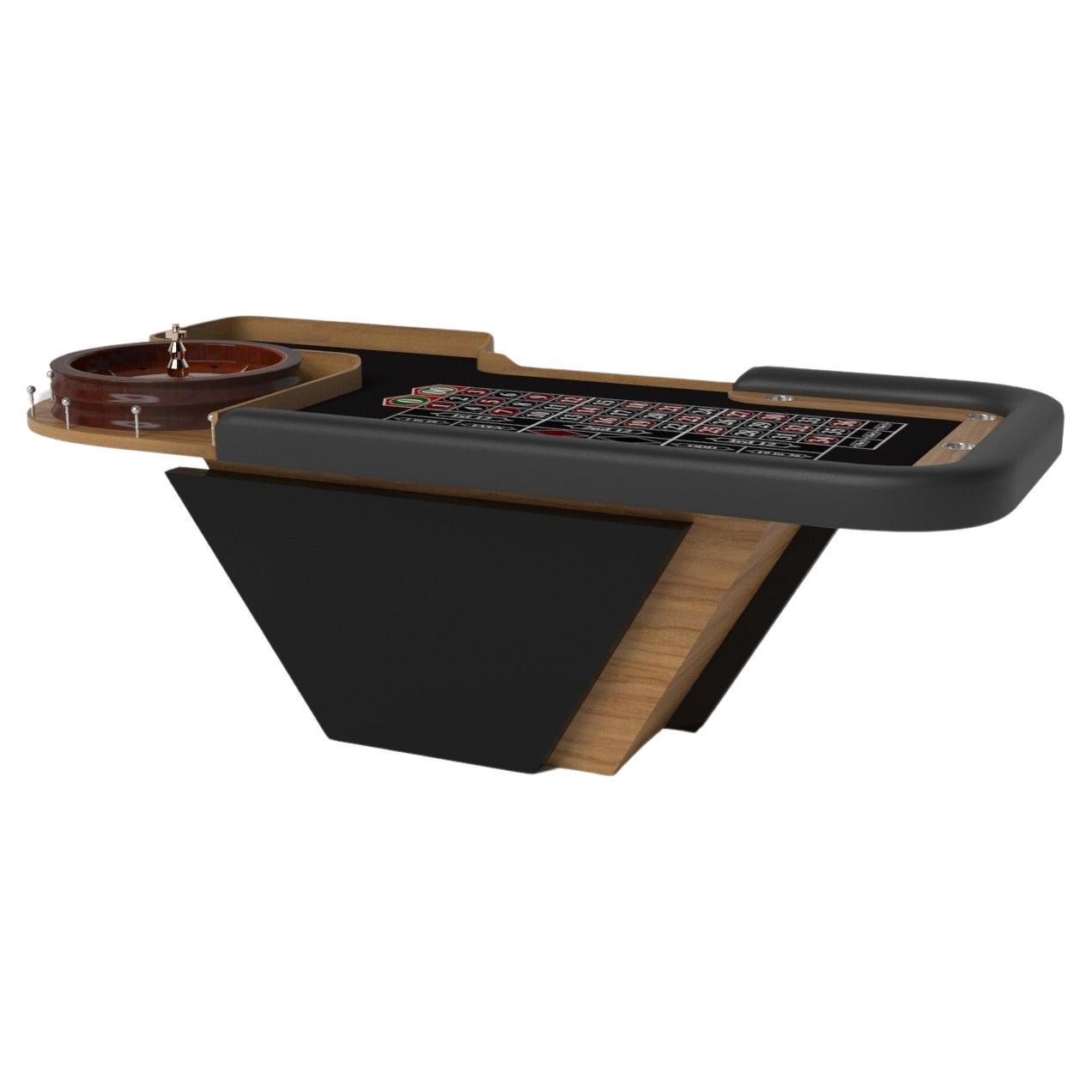 Elevate Customs Vogue Roulette Tables / Solid Teak Wood in 8'2" - Made in USA