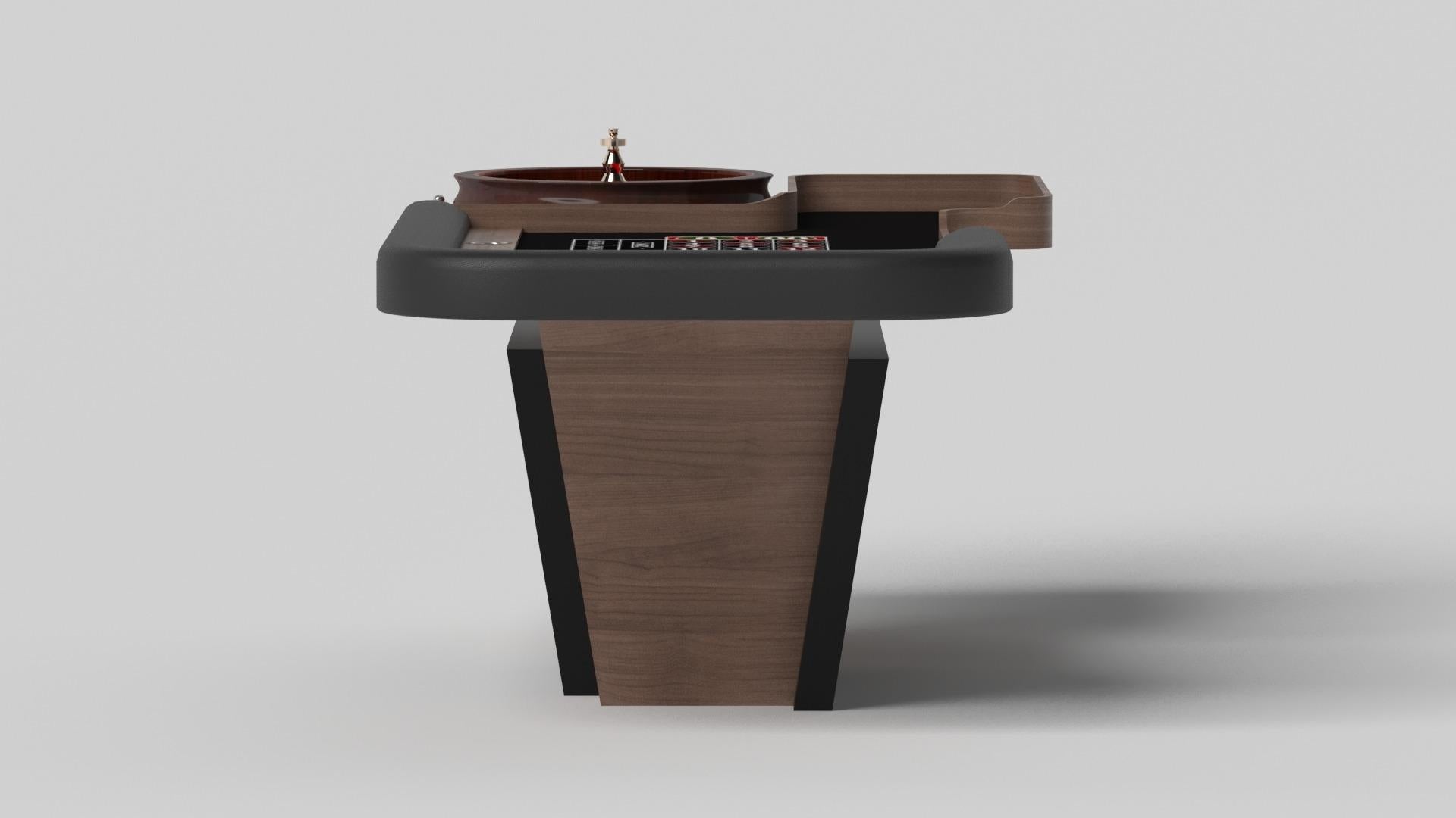 Moderne Elevate Customs Vogue Roulette Tables / Solid Walnut Wood in 8'2